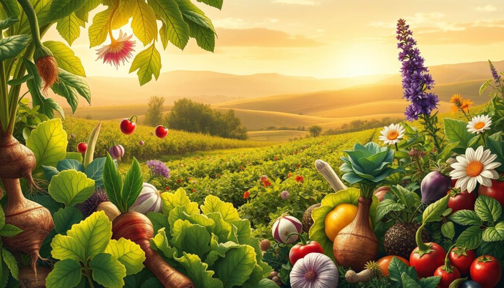 دور المكونات النباتية في التغذية